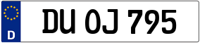 Trailer License Plate